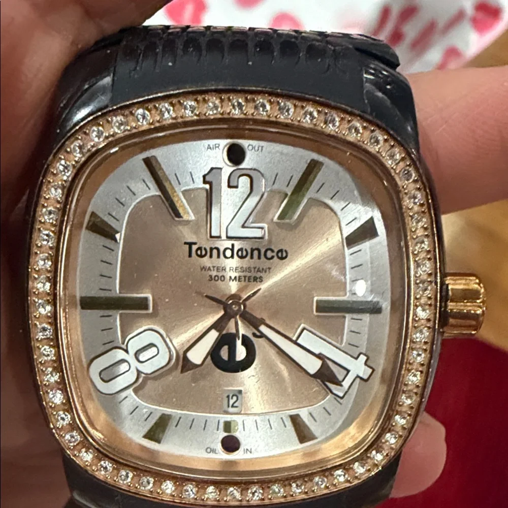 Black and Gold Women's Watch water resistant